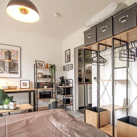 Studio Verde - Rooftop Balcony - Fair Apartment Düsseldorf